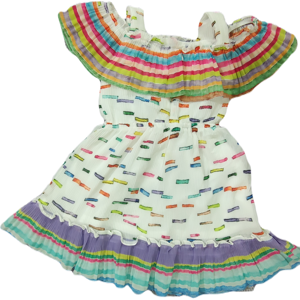 Baby Girl Multi Colour Frock Dress - GillKart