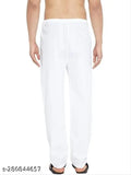 KRAFT INDIA Men's Cotton Solid White Pajama Bottom (Pack of 1)