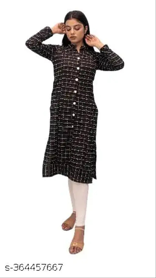 Ani???? Black Woolen Kurti for Women