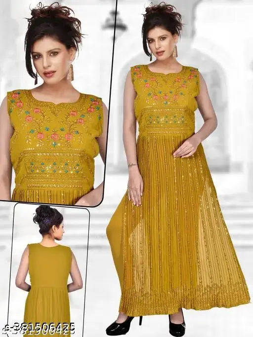 GEORGETTE NAIRA CUT KURTI