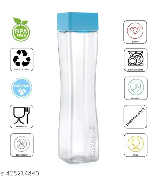 Radhe water bottle plastic combo, plastic bottles for kitchen, water bottle For Gym, School, Office (Pack of 6, Multicolor)
