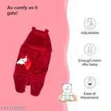 SIDLY PIDLY Soft Kids AC Blanket / Baby wrapss / Single Hooded Baby wraps Cum Sleeping Bag for Kids ( 66 X 66 CM ) Animal Print , lightweight, Maroon Unicorn ( Fur )