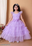 Jhilik Garments Girls Maxi/Full Length Party Dress ( Cap Sleeve)