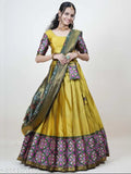 Unstitched South Indian Style Half Saree