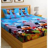 PLEDGE CREATIONS 3D KING SIZE KIDS COMBO PACK OF 2 BEDSHEET FOR DOUBLE BED WITH 4 PILLOW COVERS