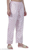 Women's Fashion Cotton Assorted Pajama | Women Cotton Casual Style Pyjamas Combo Pack | Women Lower Pyjama Cotton Printed Pyjama/Track Pant Lower | Stylish Trendy Women's Combo pack Cotton Printed Nighwear Pyjama/Track Pant For Women & Girl's