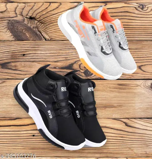 New Trendy Mens Sport Shoes combo pack of 2