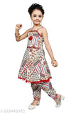 RK Collection kids party/festive designer printed multi patiala suit for girls