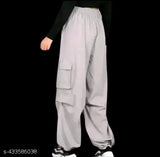 Women solid stylish NS Cargo style joggers