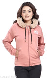 women,s solid Hooded Sweatshirt