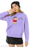 Broke Memers Ooooo (Shinchan) Printed Hoodie for Men(Lavendar)