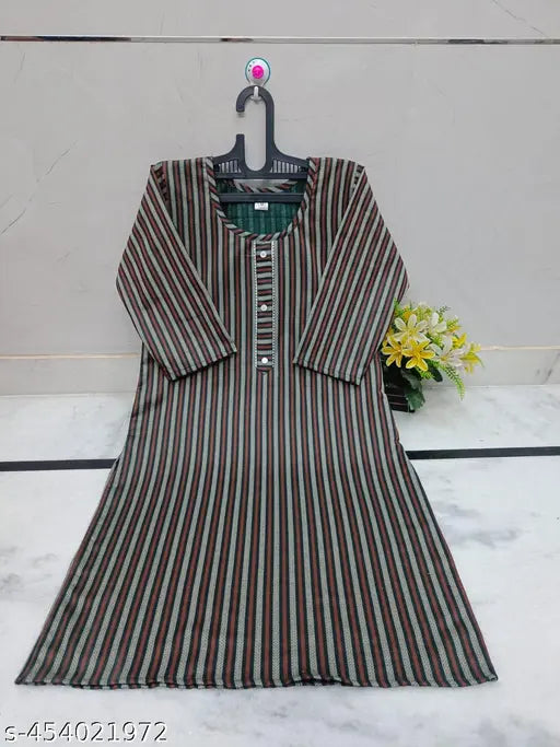 Acrylic woolen self design kurti