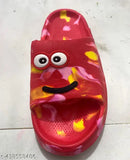 Cute smiley marble orange daily use slipper for kids