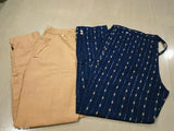 NAVY & CREAM PANT SET