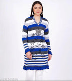 Gorgeous Woolen Printed Kurti for Daily Use in Winter