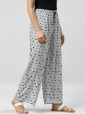 payzama for women & Women's Cotton Printed Pyjama. Grey Pajamas