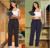 Women cotton night wear pyjamas combo pack of 2pis