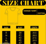 Oversize Loose Baggy Fit Cool and Stylish Latest Print Design Multicolor Half Sleeve T-Shirt