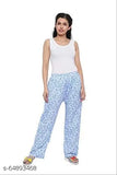 Supertive Women's Cotton Solid Printed Pyjama/Track Pant Lower (Multicolour; Free Size) Pack of 3