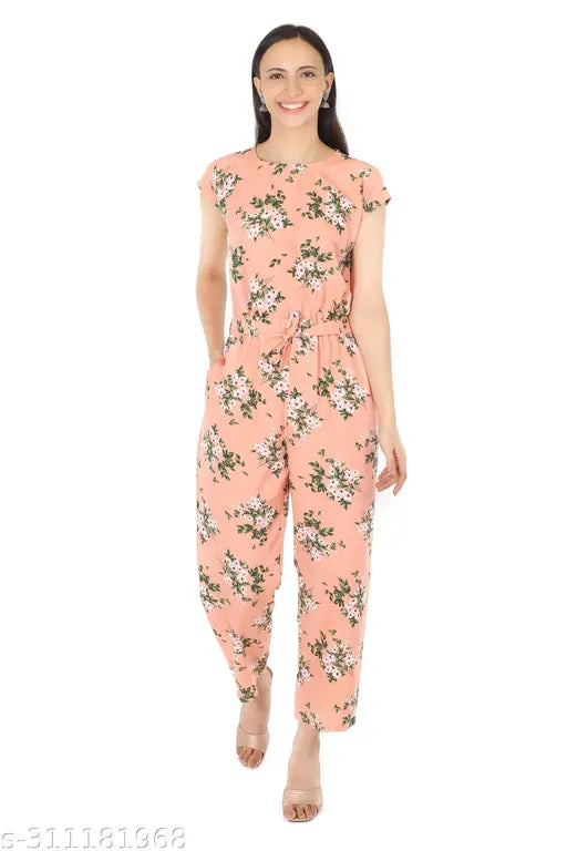 Pearl N Vera Beautiful Peach coloured Jumpsuit for Women and Girls