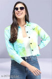 Women's Casual Regular Fit Tie & Dye Jackets