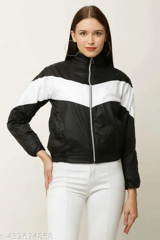 Women Zipper Jacket Black