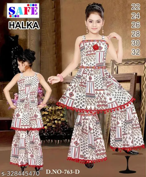 Girls fancy and ethnic staylish sharara set