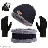 Winter Knit Benny with neckwarmer and free touchscreen Gloves