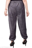 Velvet Women Harem Pants Grey