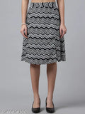 Printed Knee Length Skirt