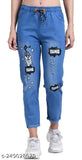 STYLISH PRINTED BANG BANG JOGGER FOR WOMENS -- LIGHT