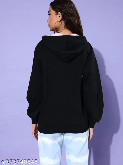 Dillinger Black Oversized Hooded Sweatshirt