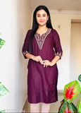 Woolen Kurti For Women ( Embroidery kurti)