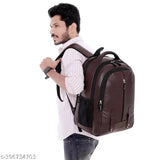 Stylish Large 40 L School Backpack For Boys Faux Leather Backpack For Men & Women Laptop Bagpack Travel Bagpack For Office School Bags & College Backpack