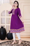 Rayon Anarkali Kurti Woman