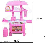 Kids Plastic Kitchen Set & bag for Girls