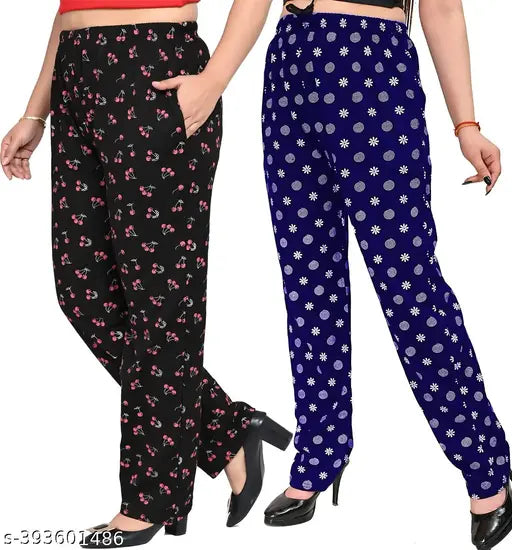 Women's Cotton Lower Track Pant Pyjama With Both Sides Pocket Casual Wear