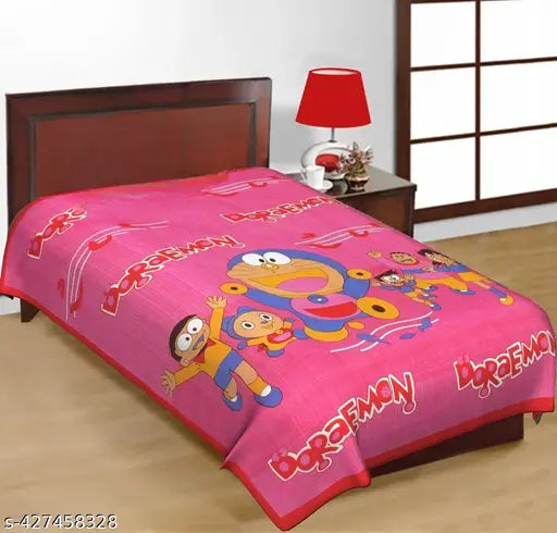 Floral Printed Cotton Single Bedsheet