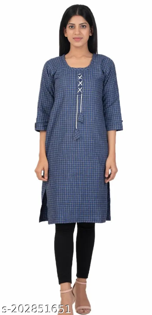 Stylish Dark Blue Kurti Only