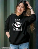 Hello Panda Printed Huddy for Girls