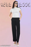 Lifetarm " Women Pant " Formal Pant For Women " Women Black Pant " Formal Pant " Black Pant