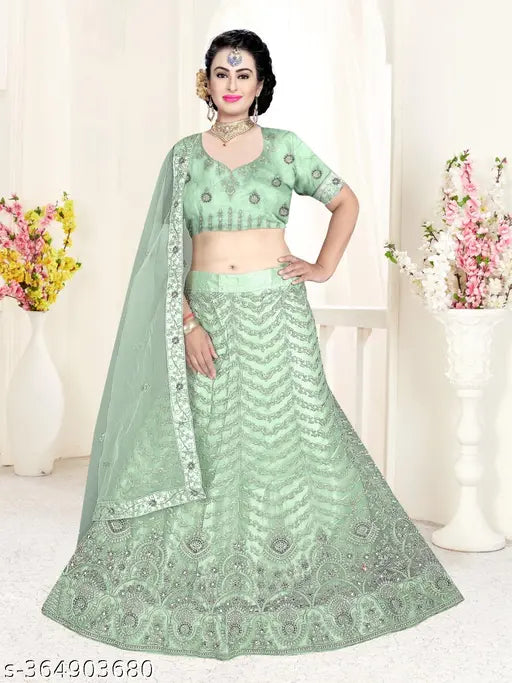 Women Heavy Wedding Lehenga Choli With dupatta And Blouse