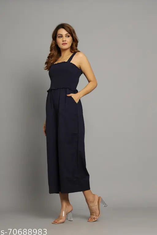 Women's Solid Color Party Wear Jump Suit