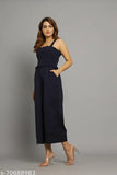 Women's Solid Color Party Wear Jump Suit