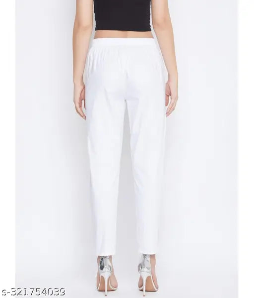 118 Cotton Pant White