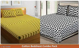 Pack of 2 Jaipuri Bedsheet Combo Pack Best Trendy 2 Double Bed Bedsheet with 4 Pillow Cover