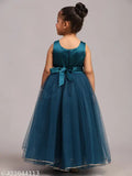 Toy Balloon Kids Teal Blue Full Length Girls embill eshed Party wear Dress