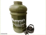 Gallon Water Bottle For Gym / Shaker / Sipper For Proteins/ BCAA / Creatine - 2200ML - Army Green