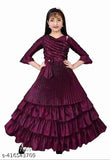 New Stylish Ethnic Grown Dress Just Looking Like A,Purple/Wow