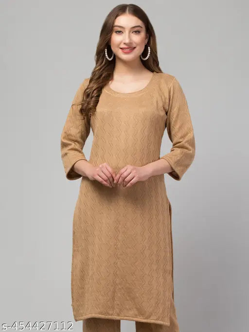 embroidery kurti/wool kurti/winter kurta/woolen kurta for women